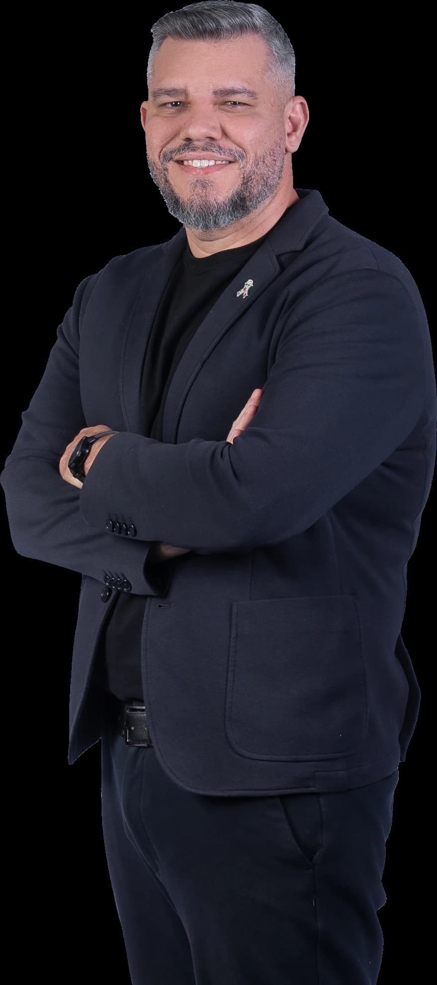 Paulo Pereira, retrato de corpo inteiro